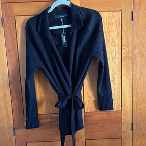 White House Black Market Black Cardigan Sweater